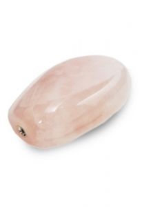 Pierre précieuse commémorative en Quartz Rose