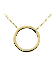 Collier symbole 'Cercle' en 14 carats or jaune